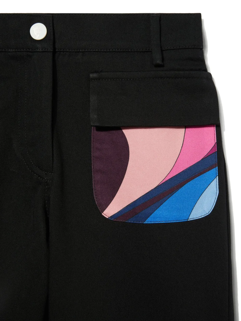 Shop Pucci Junior Straight-leg Trousers In Black