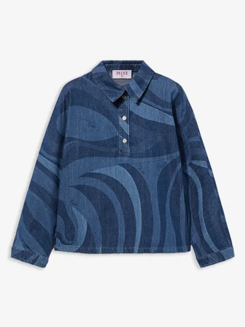 PUCCI Junior Marmo-print shirt