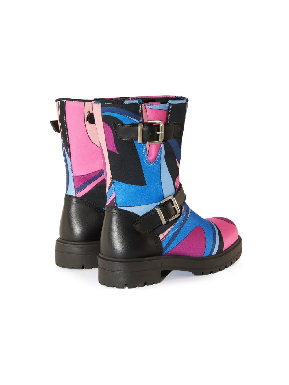 PUCCI Junior Onde-print boots Blue