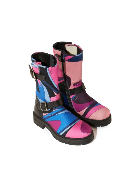 PUCCI Junior botas con estampado Onde