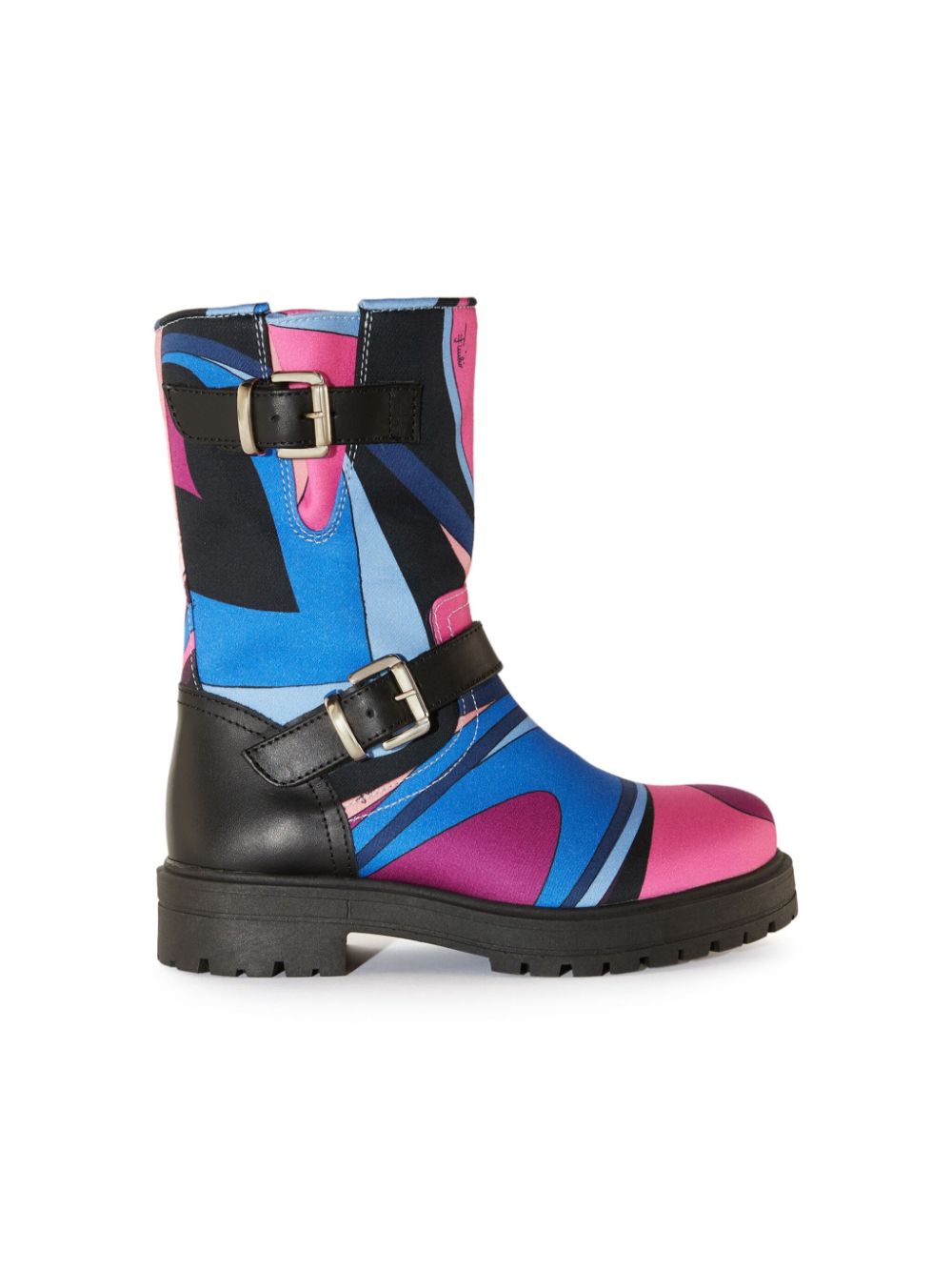 PUCCI Junior Onde-print boots - Blauw