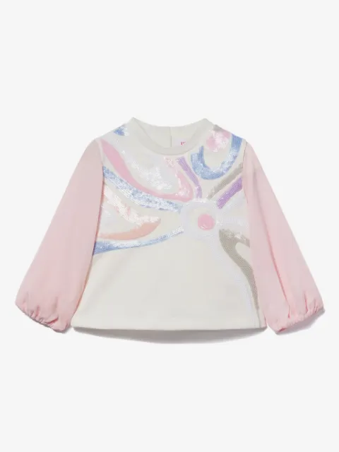 PUCCI Junior Marmo-print top