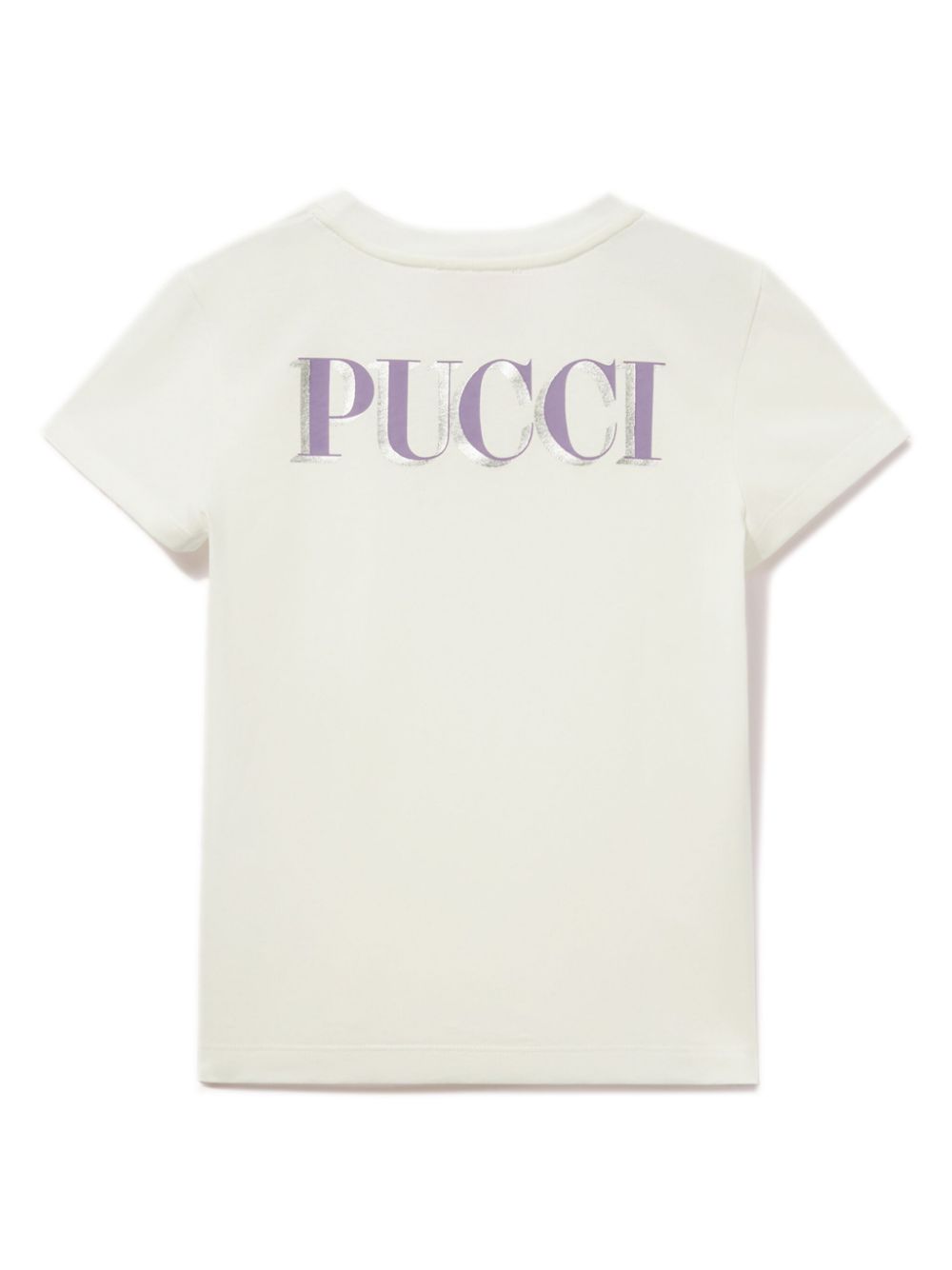 PUCCI Junior logo-print T-shirt - Beige