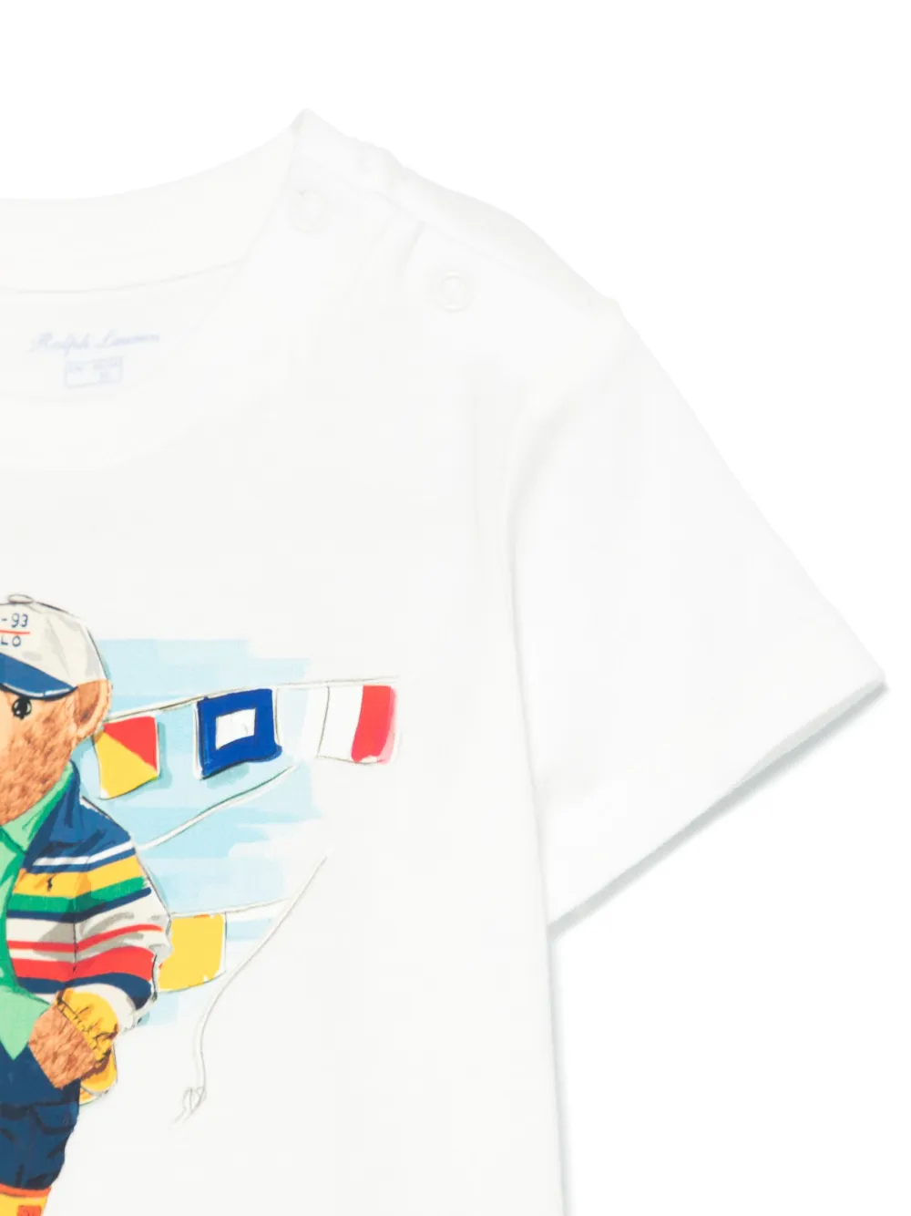 POLO RALPH LAUREN KIDS T-shirt met teddybeerprint Wit