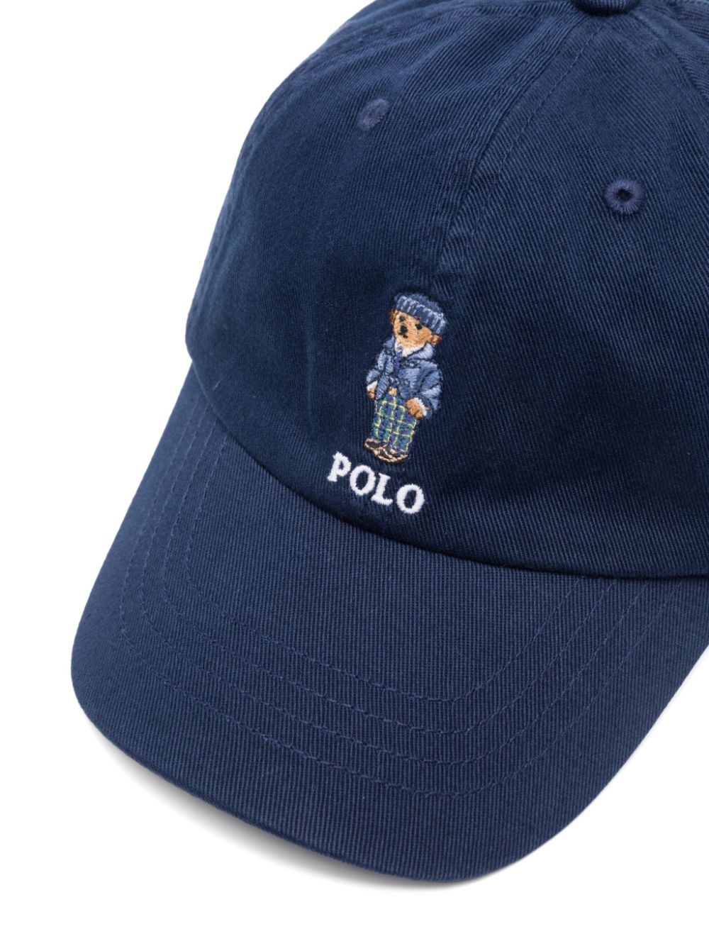 POLO RALPH LAUREN KIDS Polo-Bear-motif baseball cap - Blue