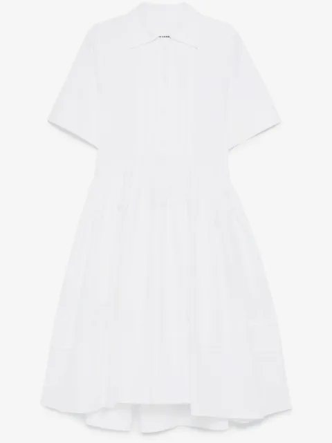 Jil Sander Katoenen midi-jurk