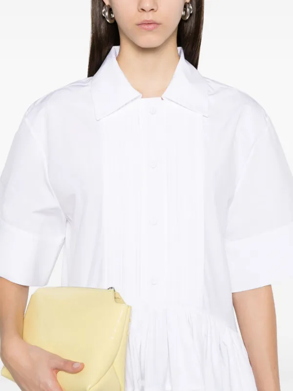 Jil Sander Cotton Midi Dress | White | FARFETCH