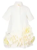 JESSIE AND JAMES floral-appliqué dress - Neutrals