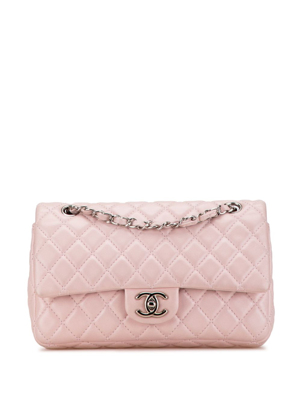 CHANEL 2008-2009 Medium Classic Lambskin Double Flap shoulder bag Women