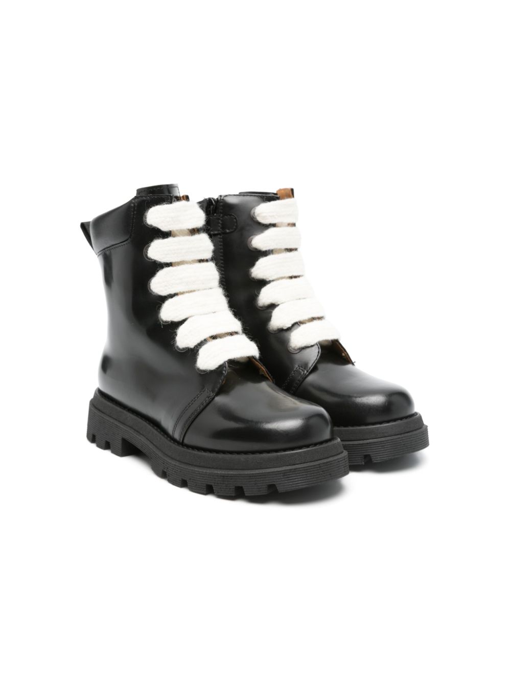 Gallucci Kids leather boots Black