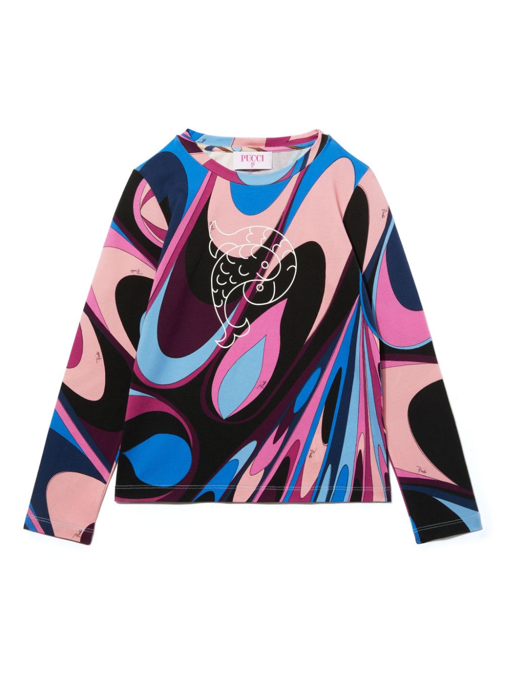 PUCCI Junior Onde-print top Roze