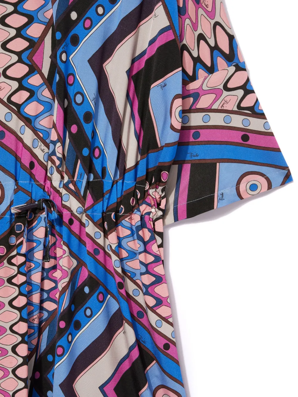 PUCCI Junior Jurk met Vivara print Blauw