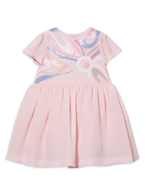 PUCCI Junior Vestido com aplicação Marmo