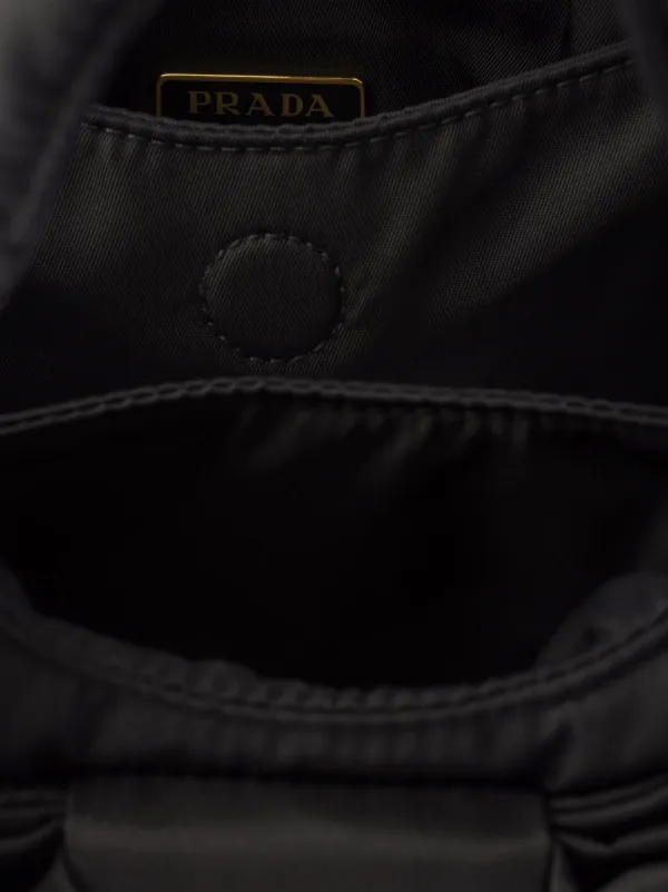Prada Padded Re-Nylon Mini Bag | Black | FARFETCH