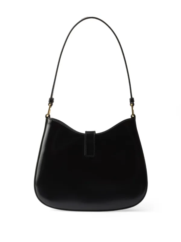 ショルダーバッグ・ポシェット PRADA Black leather Cleo shoulder bag Black Prada Cleo brushed leather shoulder bag | PRADA