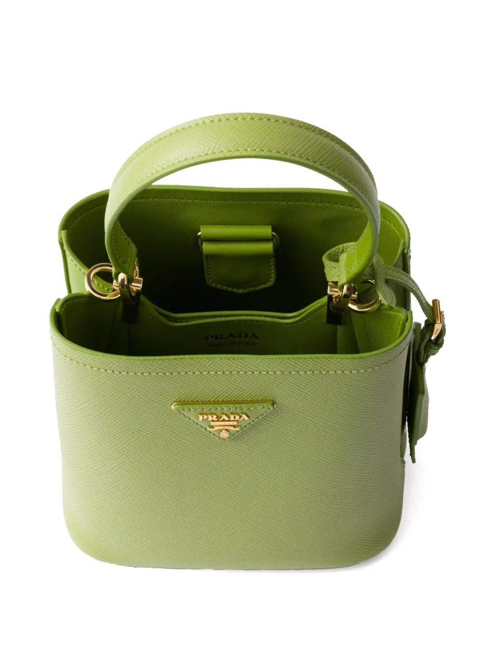 Prada Panier kleine tas Groen