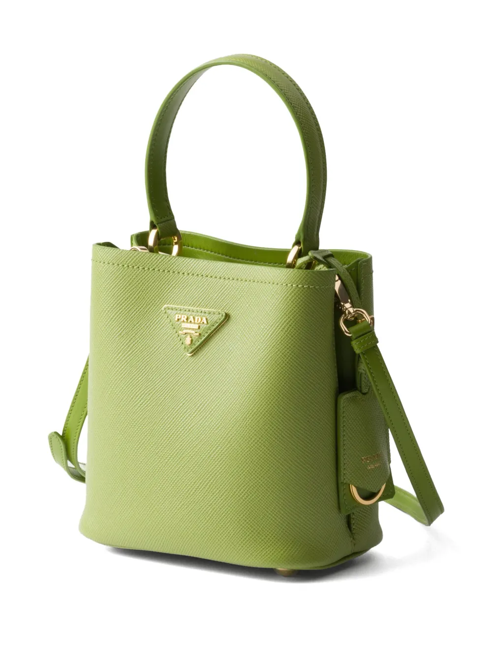 Prada Panier kleine tas Groen