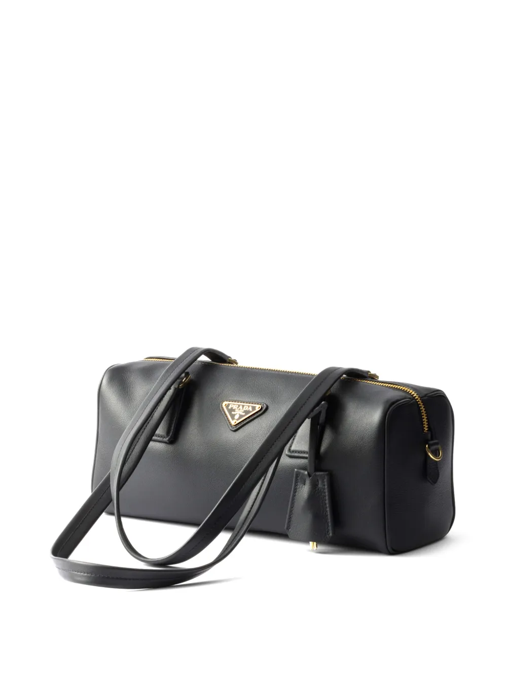 Prada Leren schoudertas Zwart