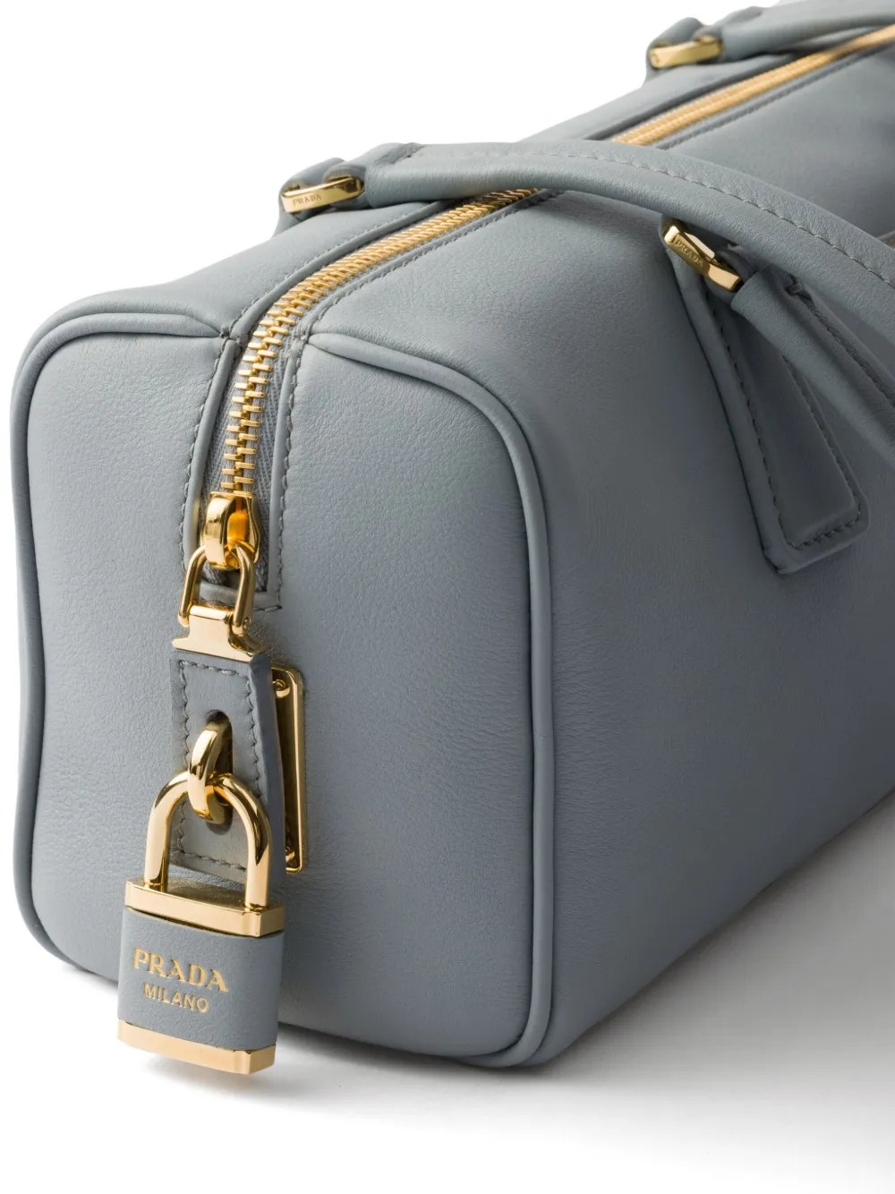 Prada Leren shopper Blauw