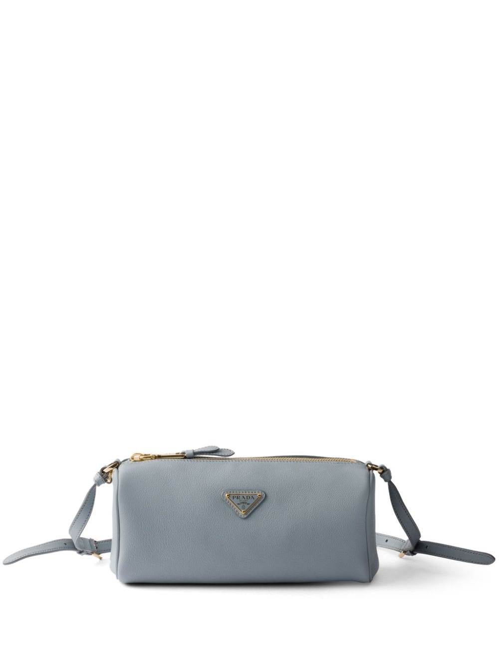 Prada Leather Shoulder Bag In Blue