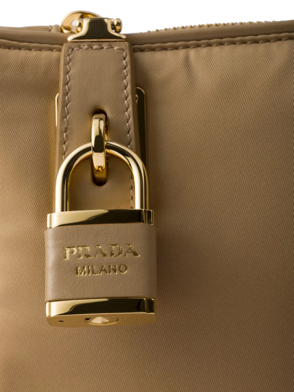 Prada Re-Nylon kleine schoudertas Beige