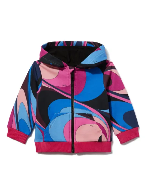 PUCCI Junior hoodie con estampado Onde
