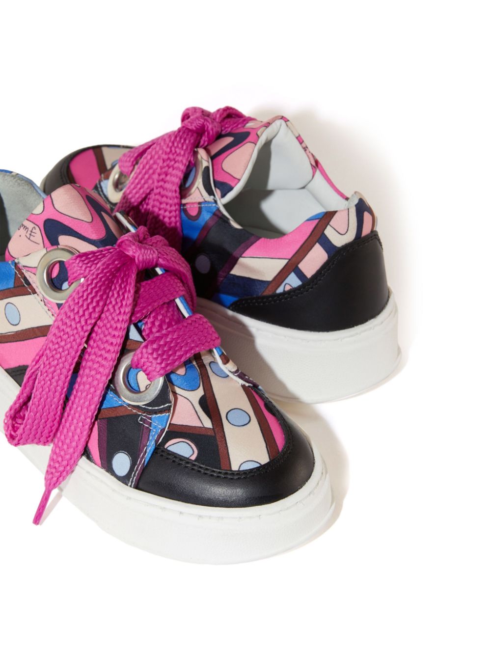 PUCCI Junior Vivara-print sneakers Black