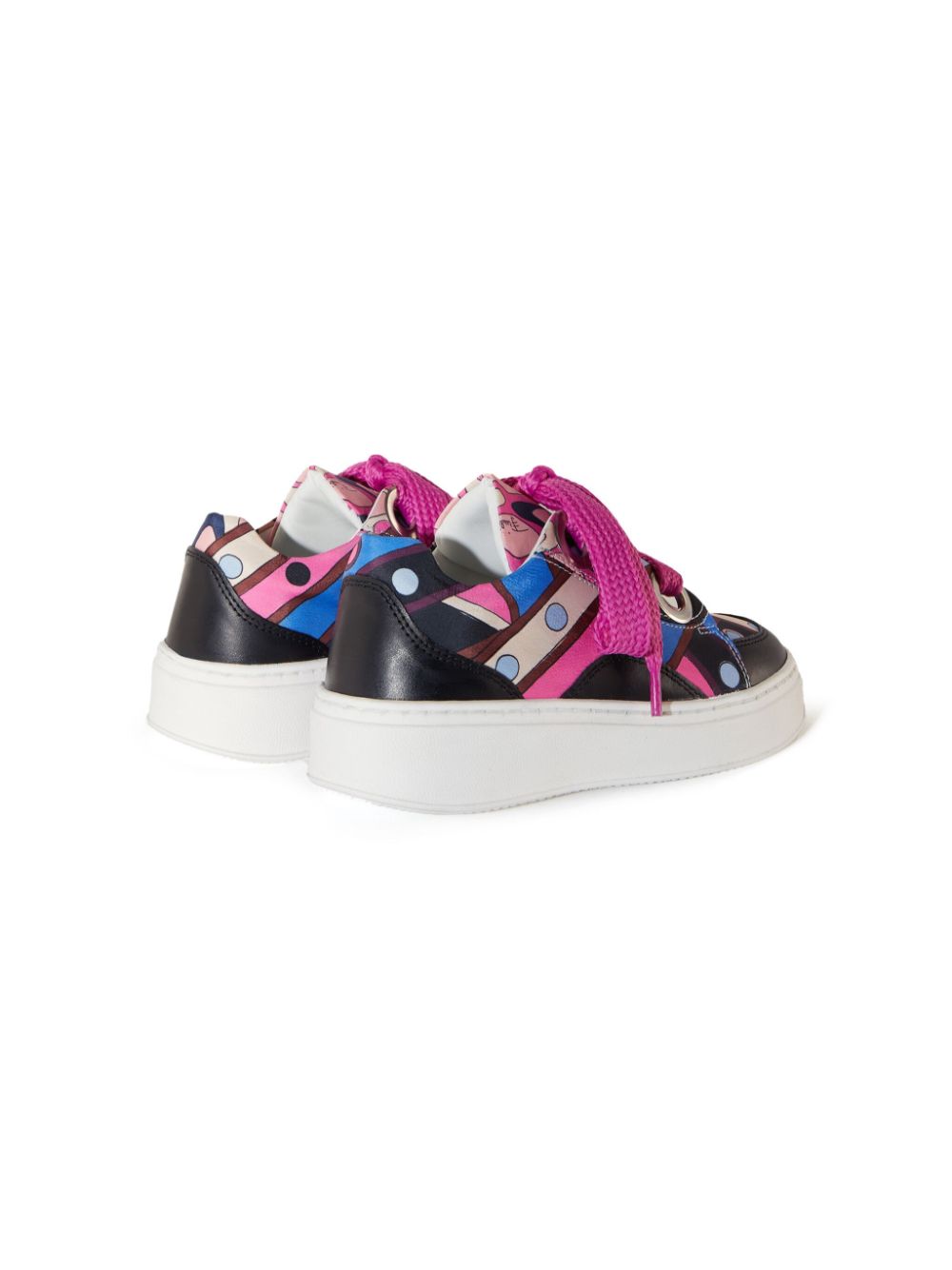 PUCCI Junior Vivara-print sneakers Black