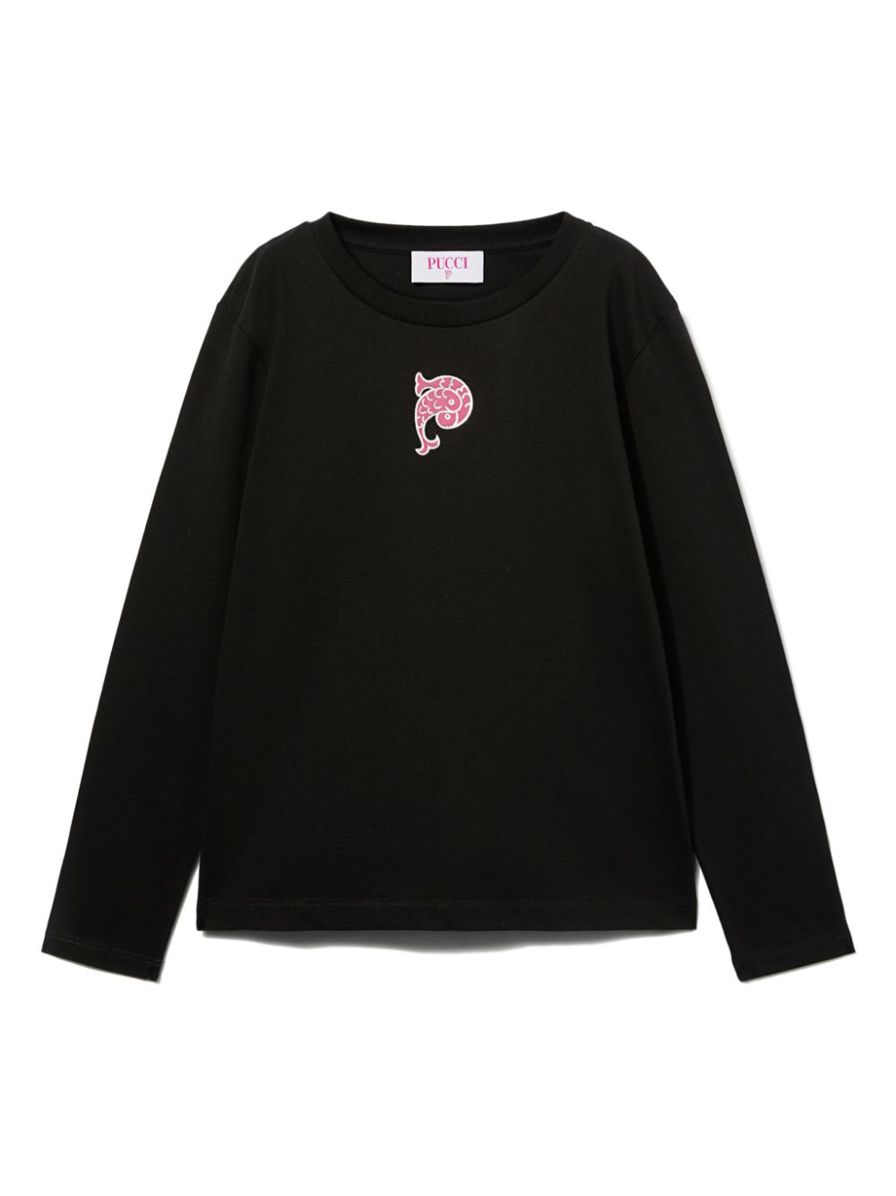 PUCCI Junior logo-print T-shirt - Black