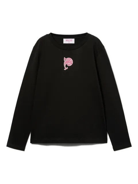 PUCCI Junior playera con logo estampado