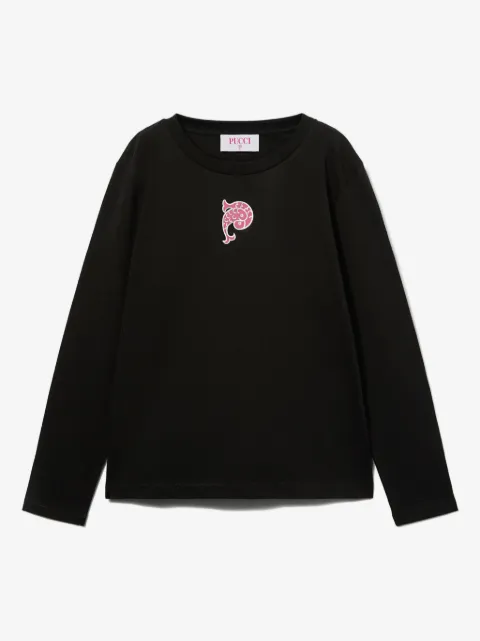 PUCCI Junior playera con logo estampado