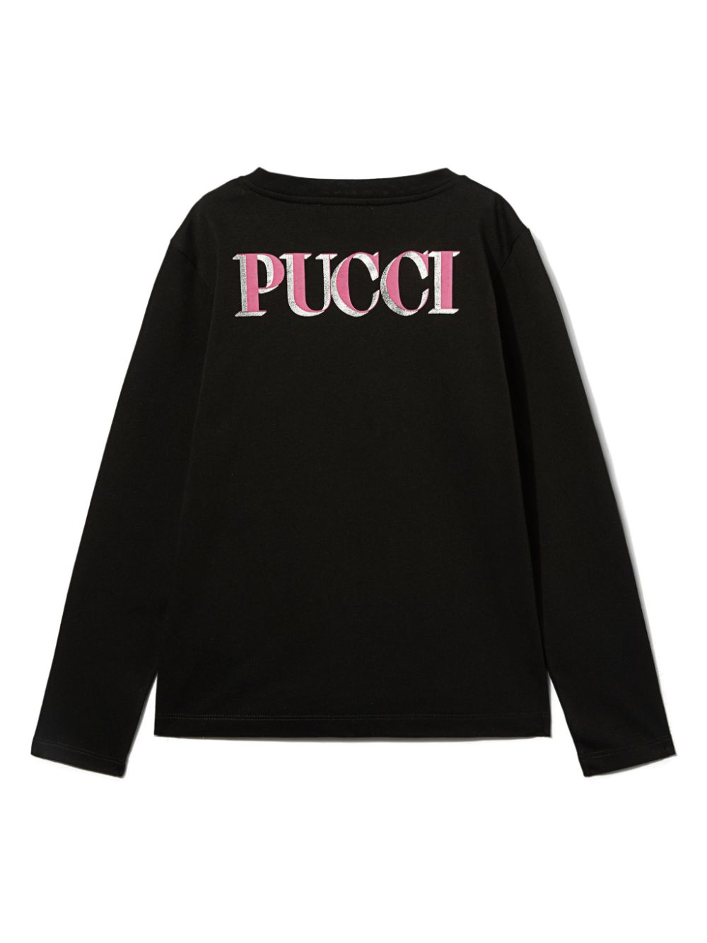 PUCCI Junior logo-print T-shirt - Zwart