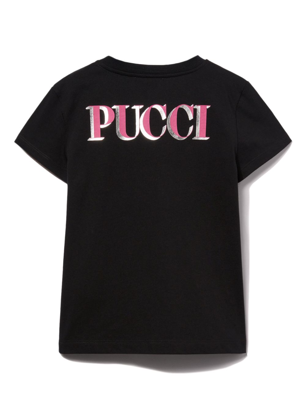 PUCCI Junior logo-print T-shirt - Zwart