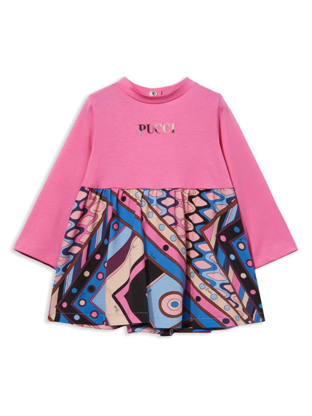 PUCCI Junior Vivara-print dress - Pink