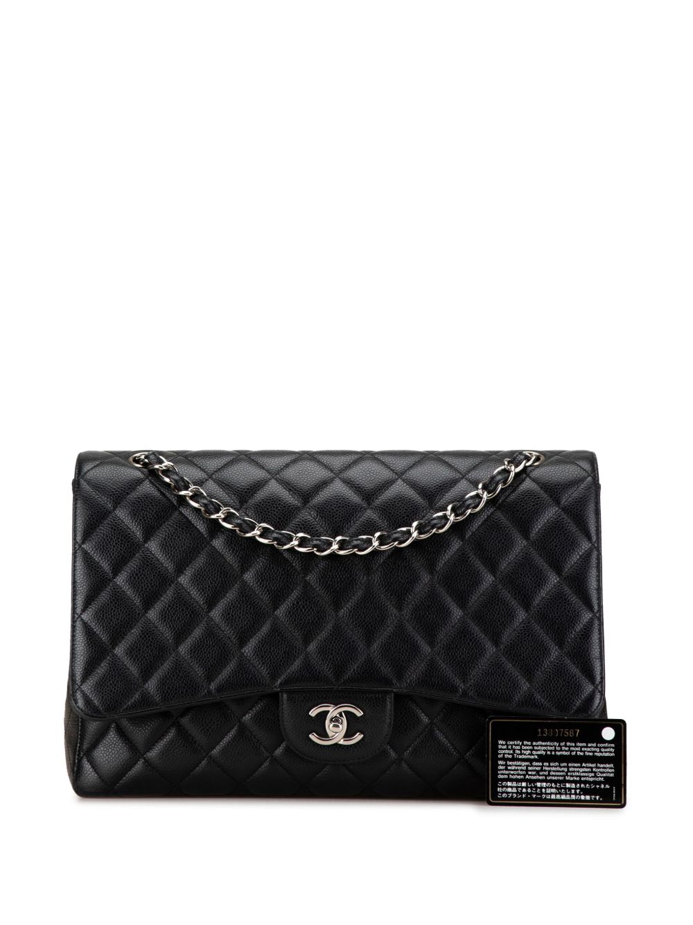 CHANEL Pre-Owned 2009-2010 Maxi Classic Caviar Single Flap shoulder bag WOMEN