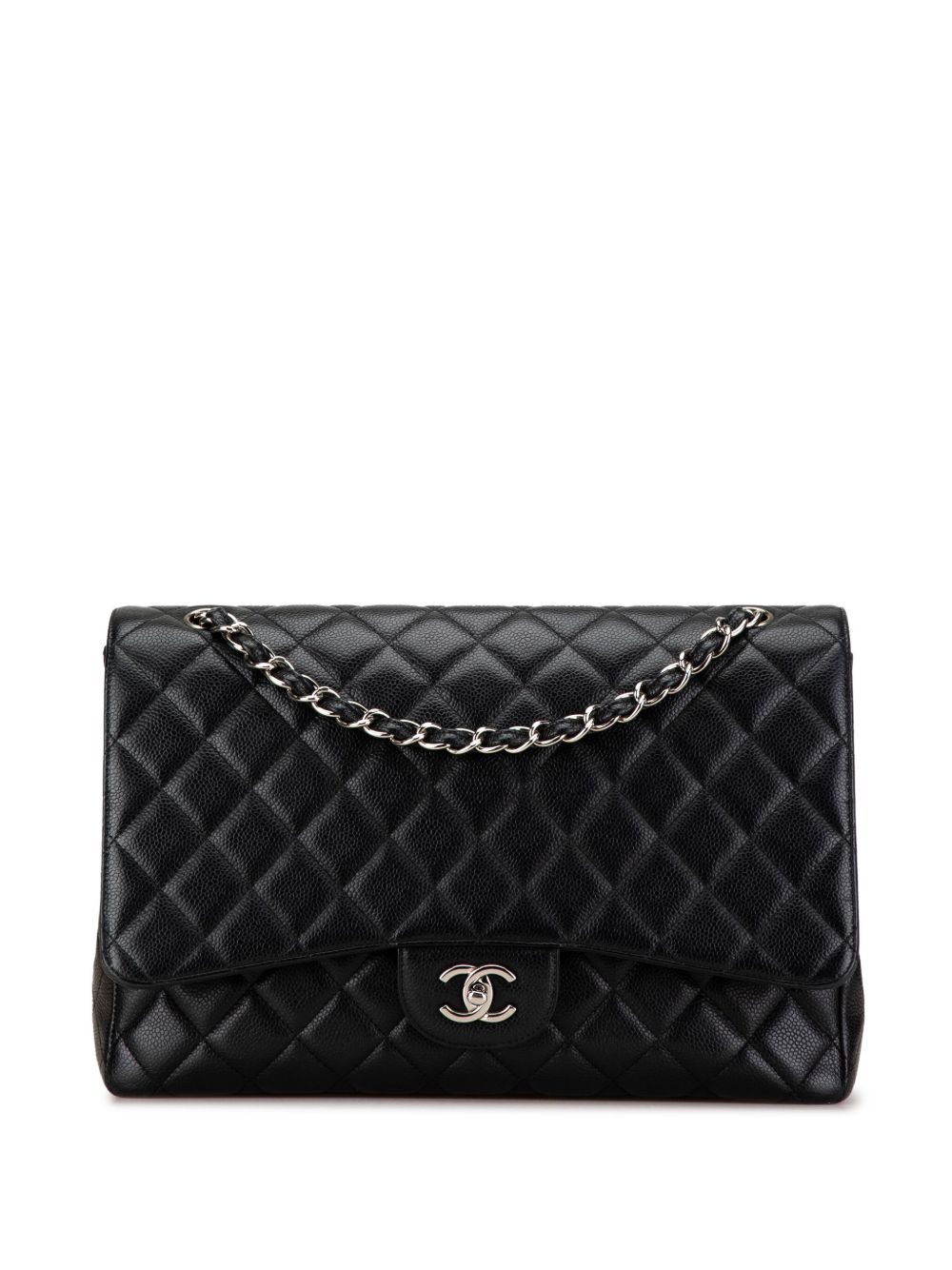 CHANEL Pre-Owned 2009-2010 Maxi Classic Caviar Single Flap shoulder bag WOMEN