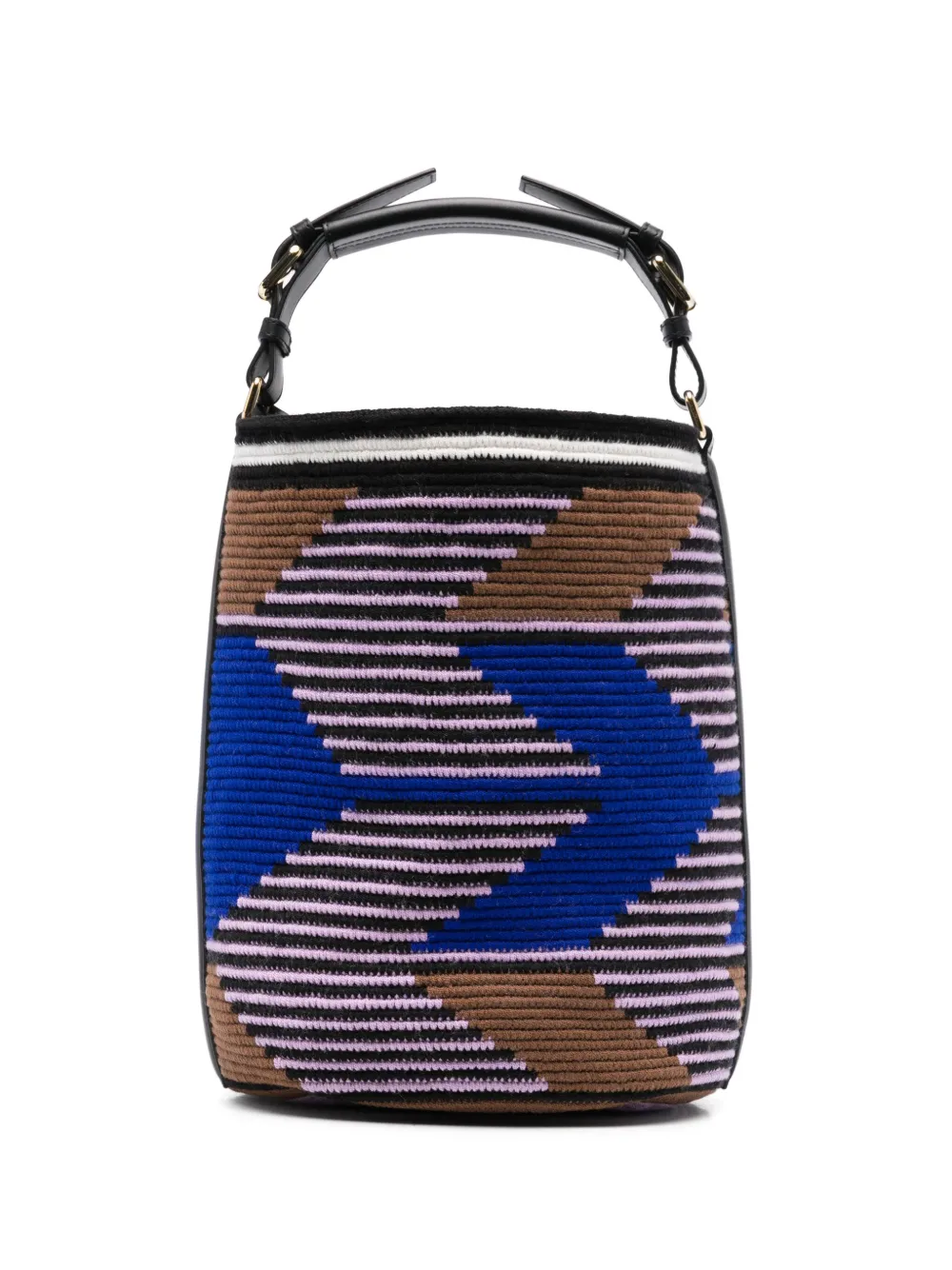 midi Arrow Cylinder bucket bag