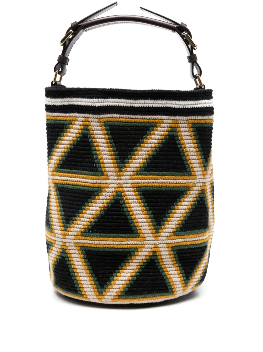 midi Triangle Cylinder bucket bag