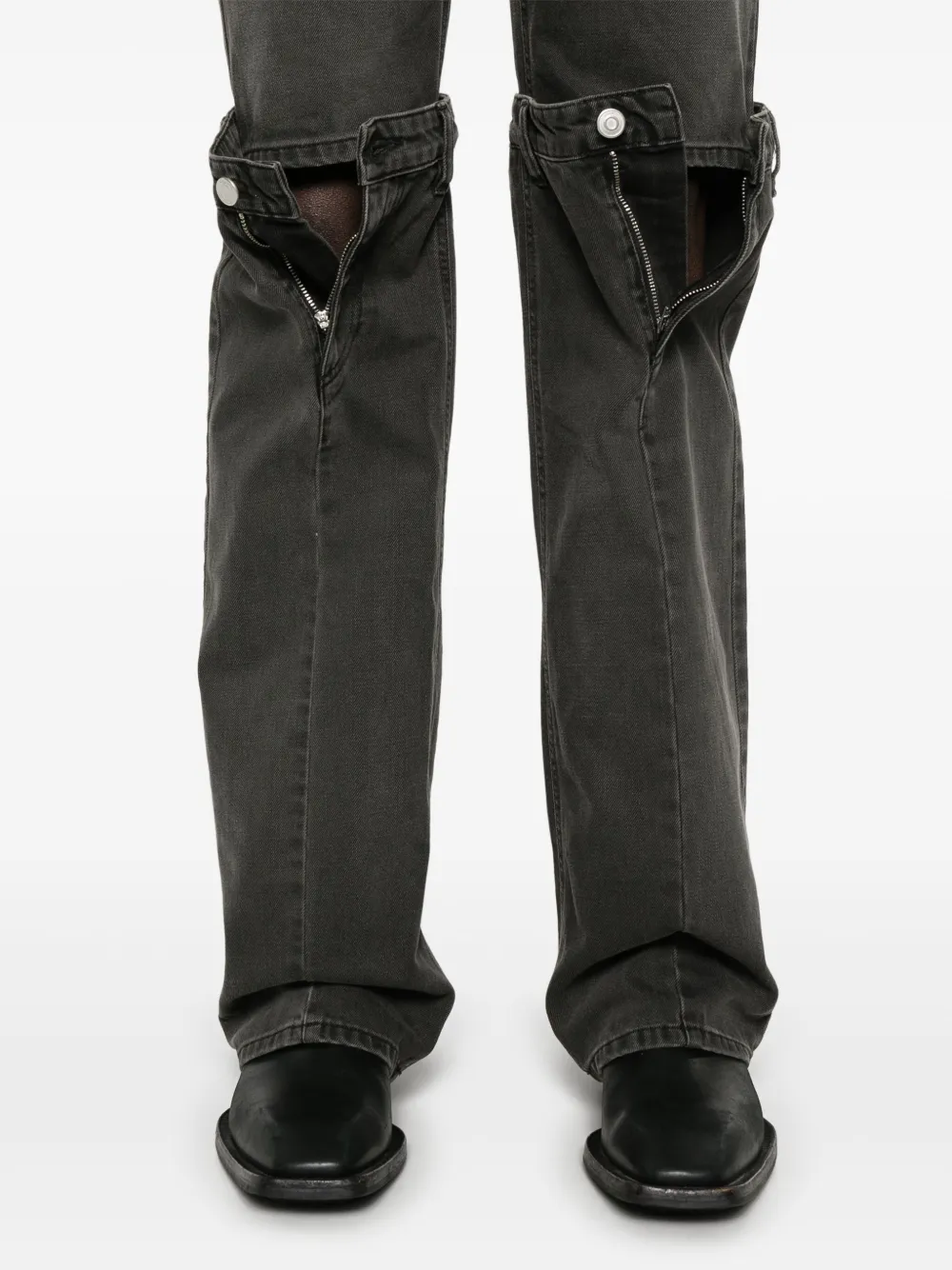 Coperni Jeans met open knie Grijs