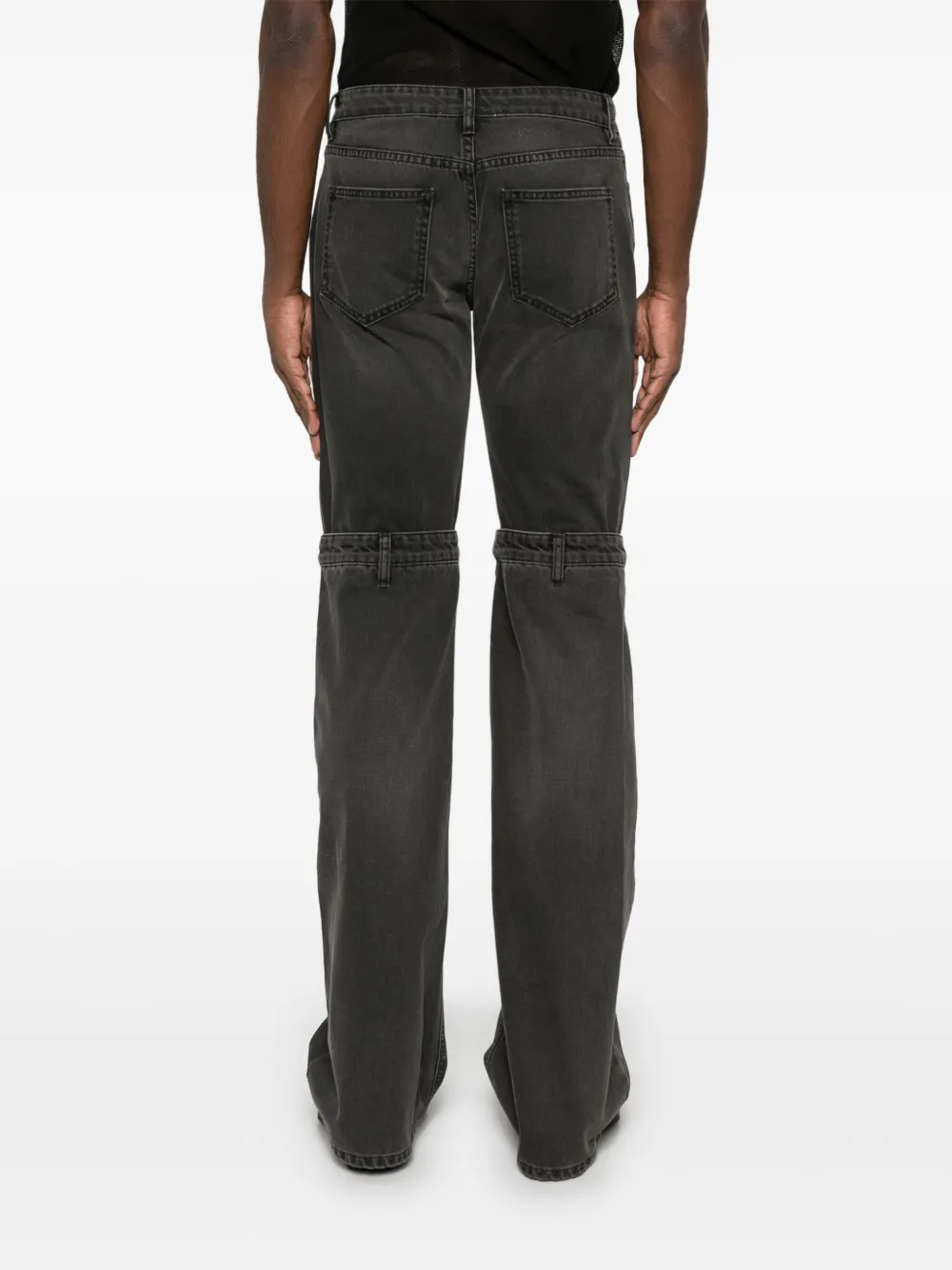 Coperni Jeans met open knie Grijs