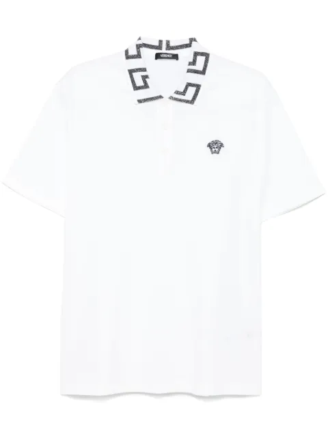 Versace playera tipo polo con motivo Greca