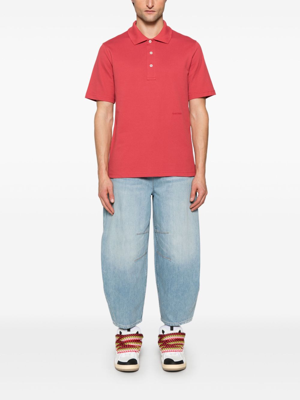 Lanvin Katoenen poloshirt - Rood