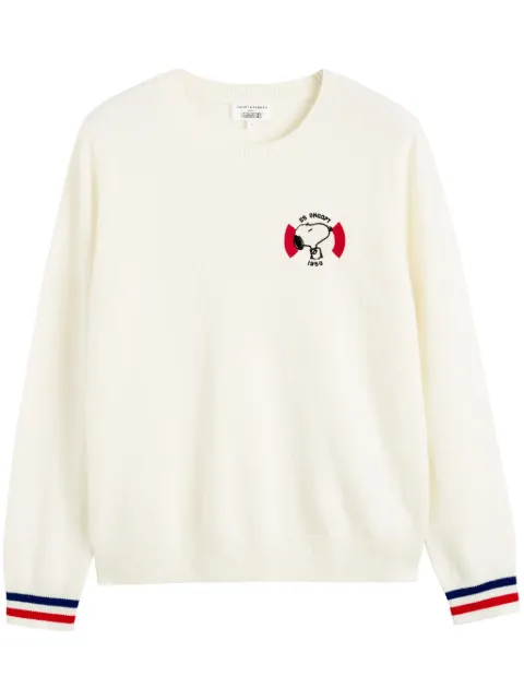 Chinti & Parker x Peanuts Snoopy-appliqué jumper