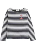 Chinti & Parker x Peanuts Snoopy striped T-shirt - White