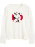 Chinti & Parker x Peanuts Snoopy-embroidered top - White