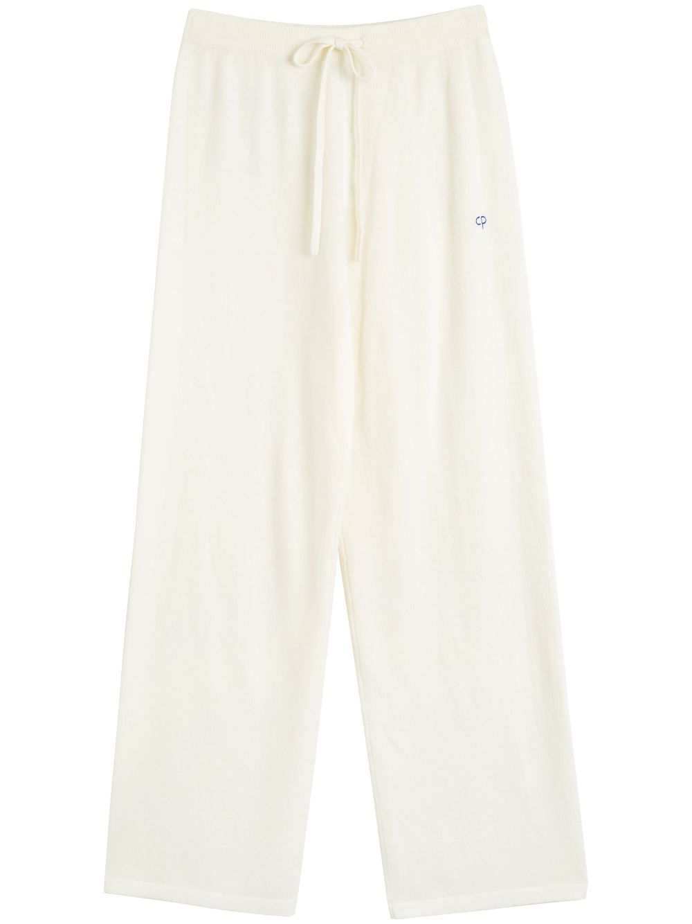 Chinti & Parker x Peanuts Snoopy-appliqué trousers - White