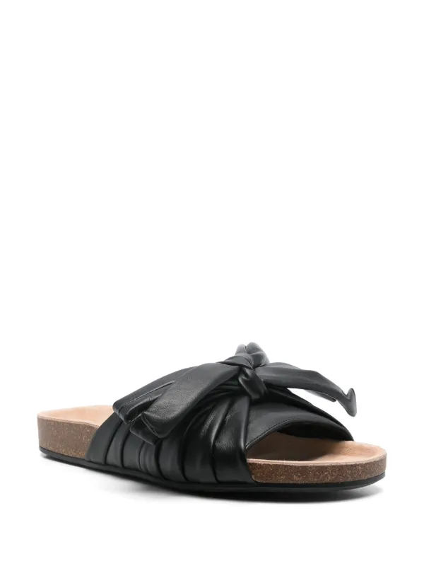 JW Anderson リボンディテール サンダル | ブラック | FARFETCH JP