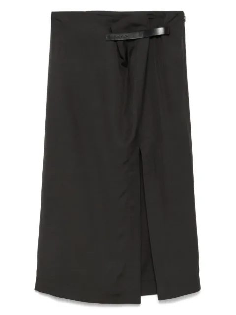 JW Anderson falda midi con logo en la correa