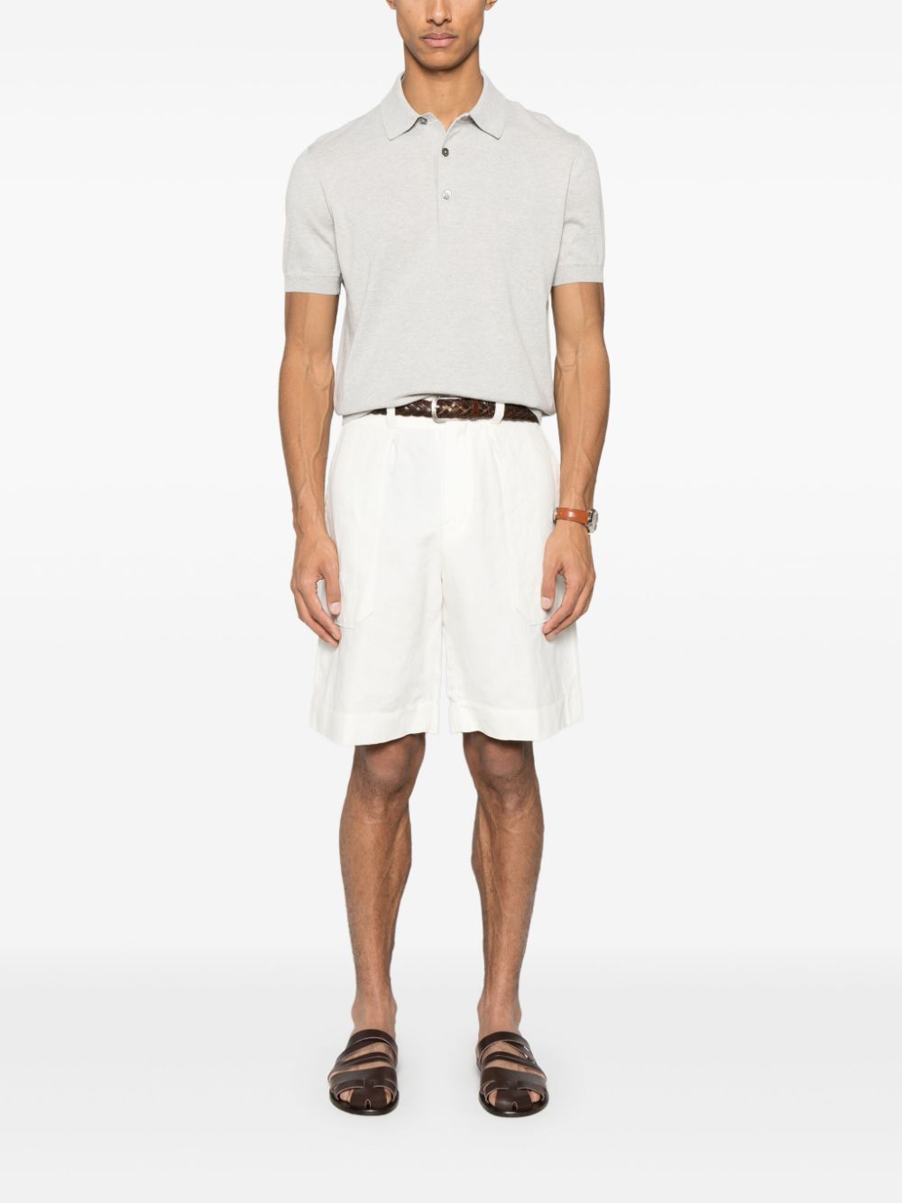 TOM FORD Katoenen poloshirt - Grijs