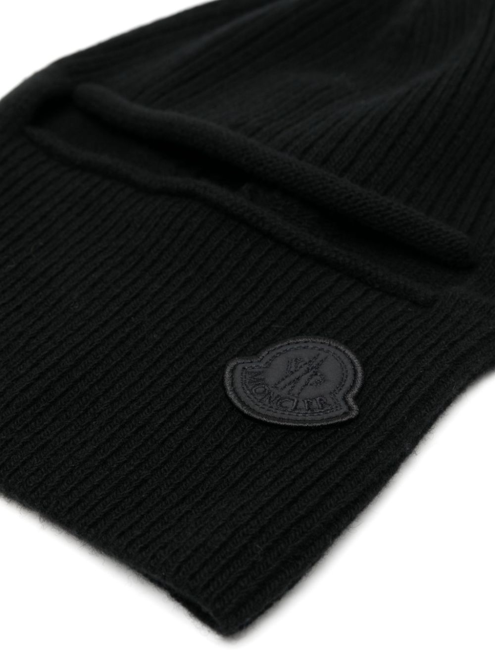 Moncler knit balaclava - Zwart